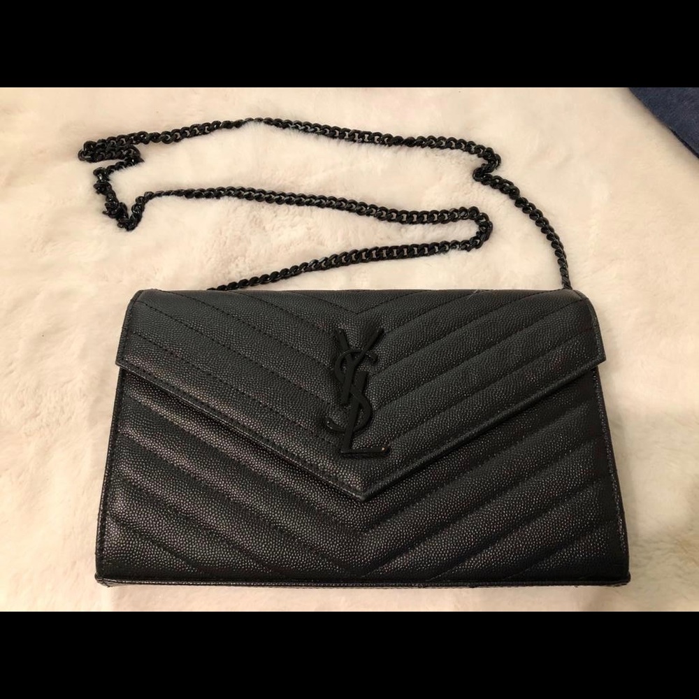 YSL Saint Laurent Black Monogram Bag